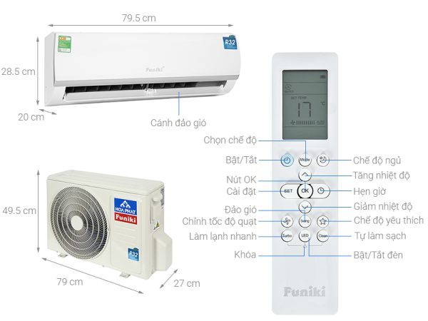 Điều hòa Funiki 12000 BTU HSC12TMU 3