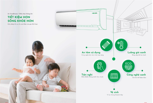 Điều hòa HIKAWA một chiều 24000 BTU HI-NC25A/K-NC25A 2
