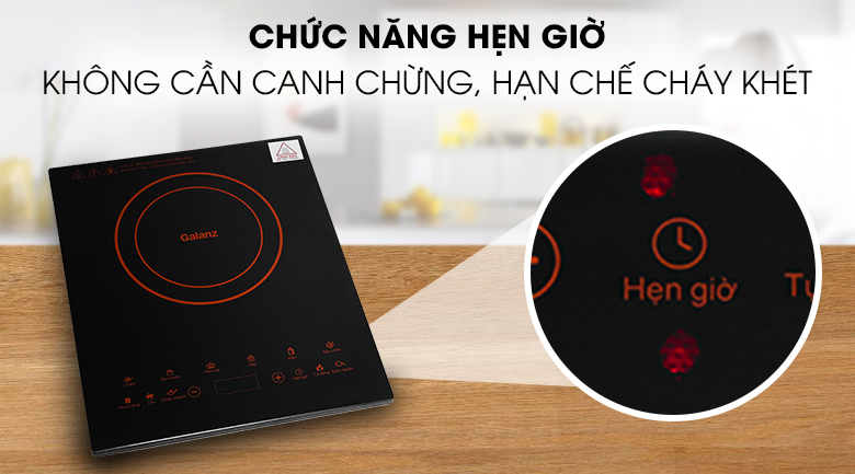 Chức năng hẹn giờ của bếp điện từ Galanz CH211E