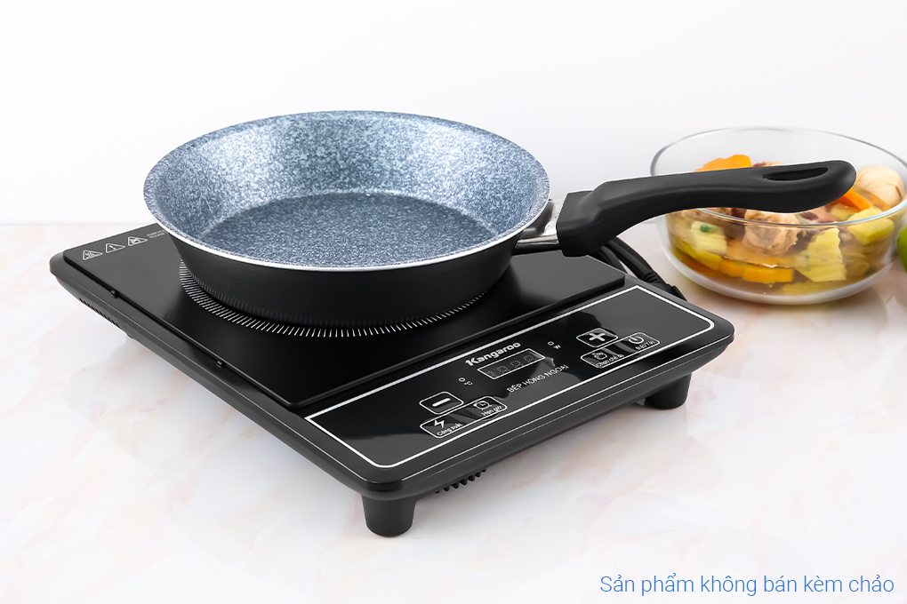 Sử dụng với mọi loại nồi/chảo - Bếp hồng ngoại Kangaroo KG20IFP1