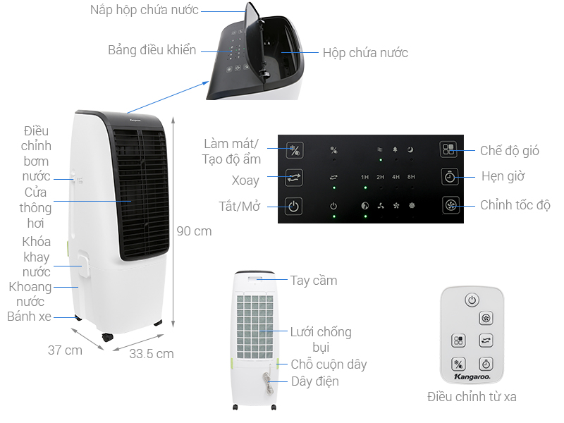 Quạt điều hòa Kangaroo KG50F20