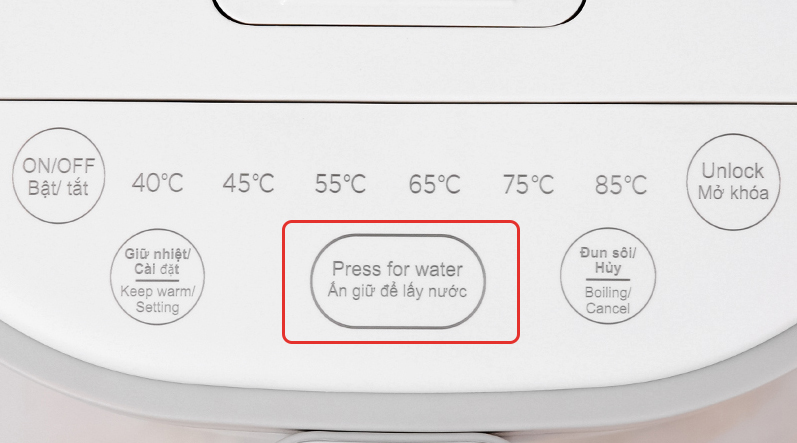 Cách lấy nước - Bình thủy điện Kangaroo KG5K1 5 lít