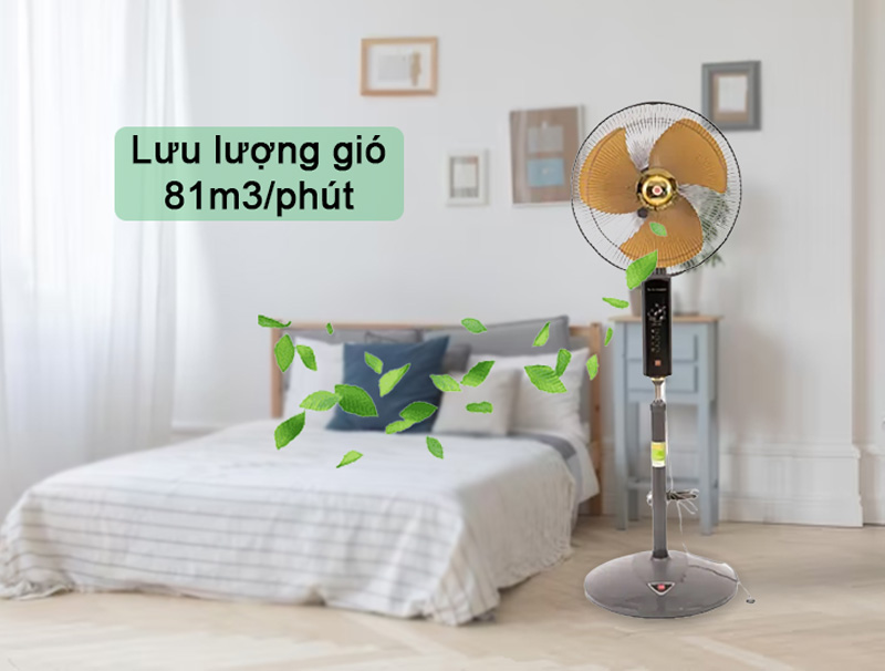 KDK A40B(GD) có lưu lượng gió lớn