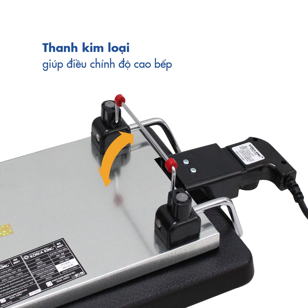 thanh kim loại điều chỉnh độ cao