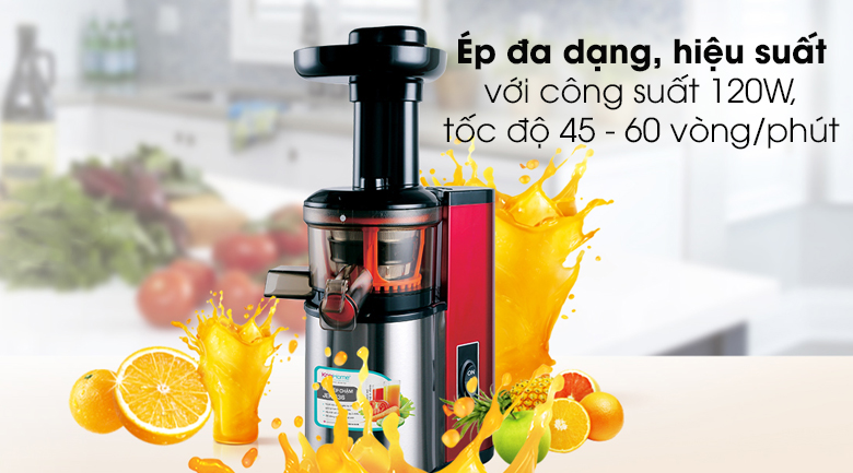 Máy ép trái cây Korihome JEK-636 - Công suất 120W, tốc độ ép 45 - 60 vòng/phút