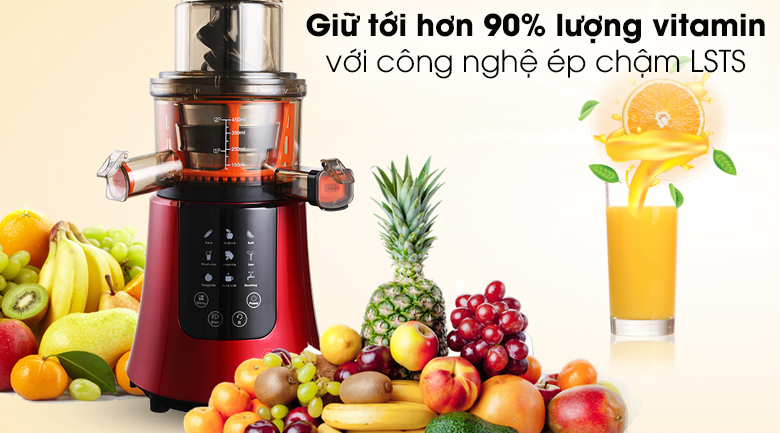 Máy ép trái cây Korihome JEK-688 - Giữ được tới hơn 90% lượng vitamin nhờ công nghệ LSTS