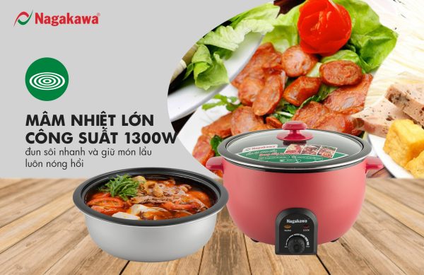 Lẩu điện Nagakawa NAG1902 6
