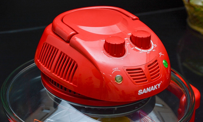 Nồi nướng thủy tinh Sanaky VH-188D - Điều khiển dễ dàng