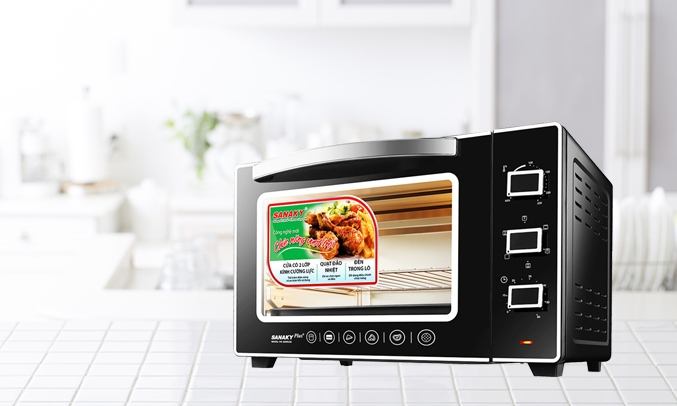 Lò nướng Sharp EO-A383RCSV-ST Quạt đối lưu đảo nhiệt