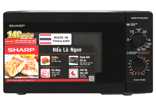 Lò vi sóng có nướng Sharp R-G211TV-BK 21 lít 1