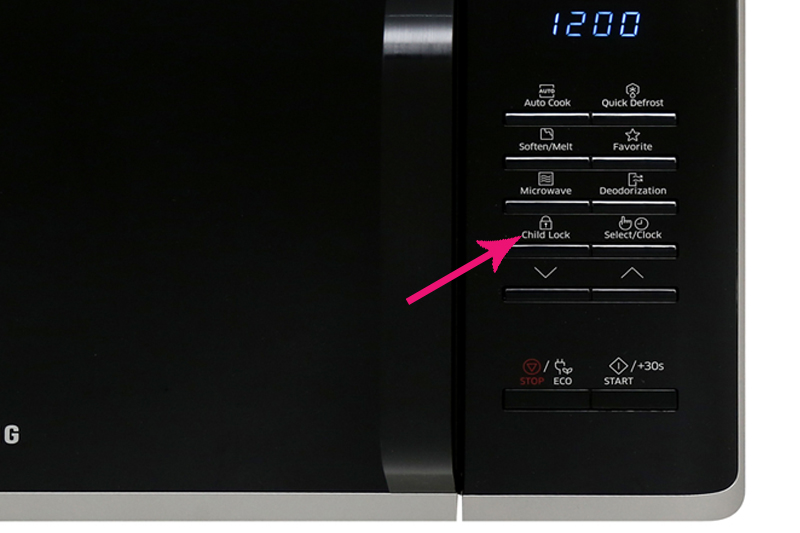 Khóa an toàn - Lò vi sóng Samsung MS23K3513AS/SV-N 23 lít