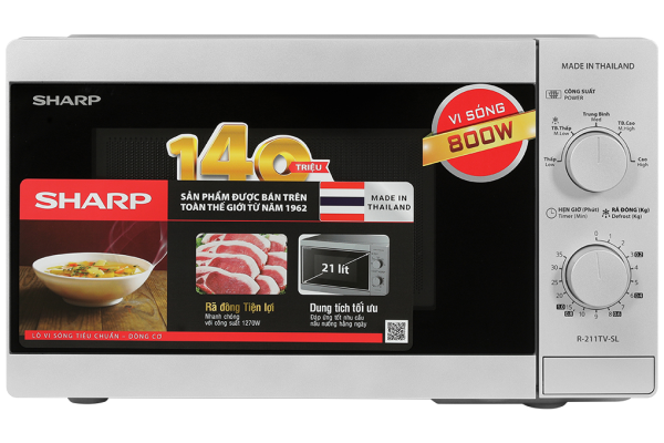 Lò vi sóng Sharp R-211TV-SL 21 lít 1