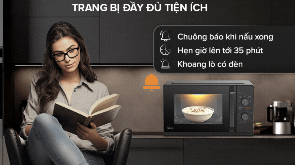 Lò vi sóng Toshiba MW3-MM25PE(BK) 25 lít - Tiện ích