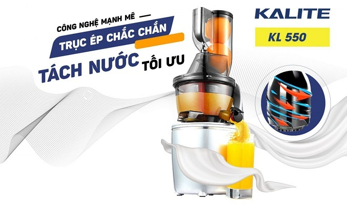 Máy ép trái cây Kalite KL-550 - Công suất ép mạnh mẽ