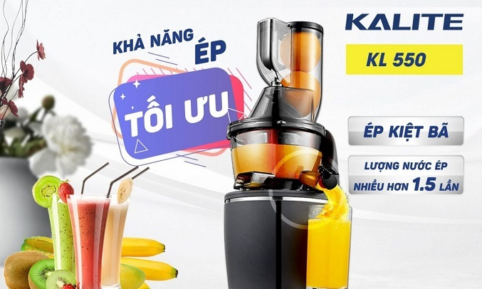 Máy ép chậm Kalite KL-550 - Ép kiệt bã