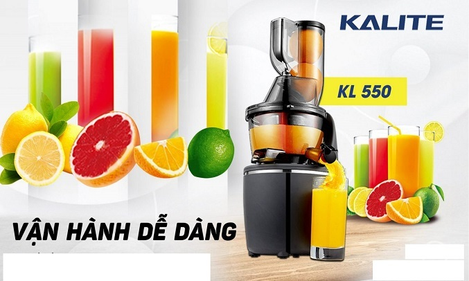 Máy ép chậm Kalite KL-550 - Vận hành dễ dàng