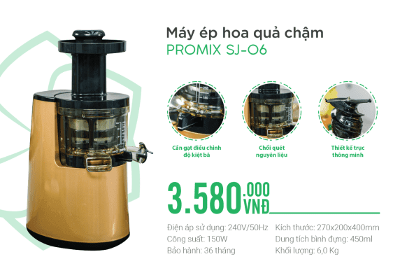 Máy ép Chậm Promix Sj 06