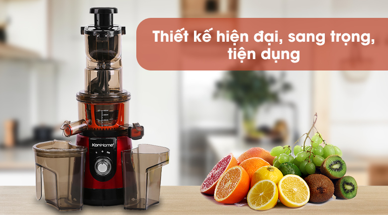 Thiế kế đẹp, sang trọng - Máy ép trái cây Korihome JEK-644