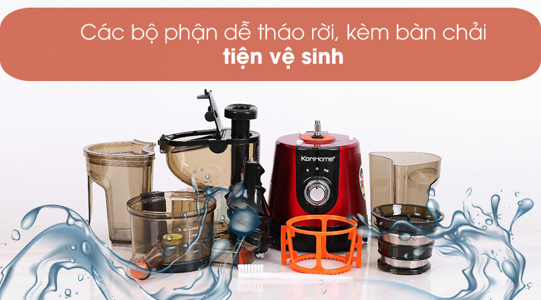 Dễ tháo lắp vệ sinh - Máy ép trái cây Korihome JEK-644