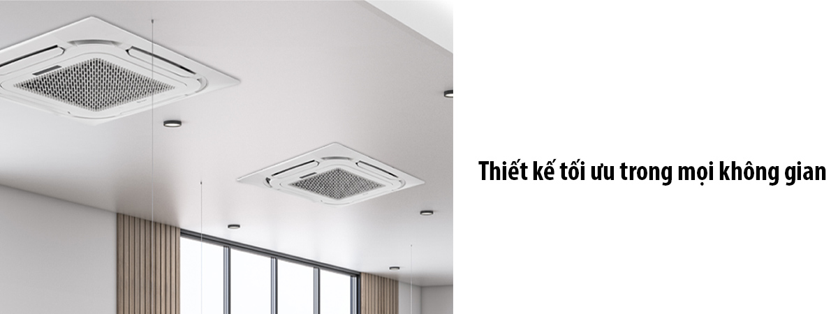 Máy Lạnh Âm Trần Casper Inverter 2.5 HP CC-24IS35 có thiết kế tối ưu, dễ dàng lắp đặt trong mọi không gian