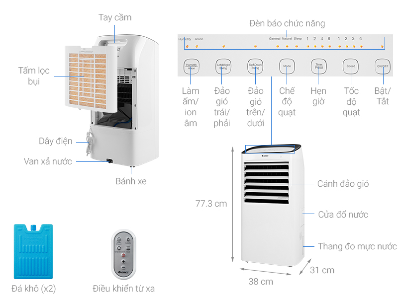 Quạt điều hoà Gree KSWK-10X61D
