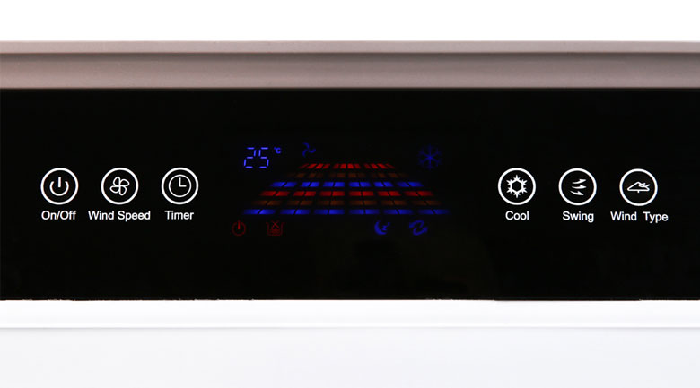 Trang bị bảng điều khiển cảm ứng hiện đại - Quạt điều hoà Kangaroo KG50F69