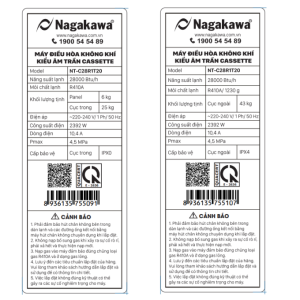 Máy lạnh âm trần Nagakawa 3 HP NT-C28R1T20 4