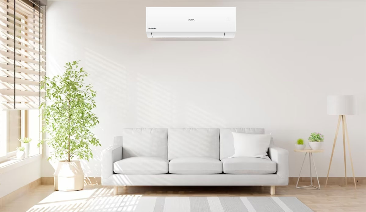 Máy Lạnh Aqua Inverter 1 HP AQA-RV9QC sở hữu thiết kế hiện đại