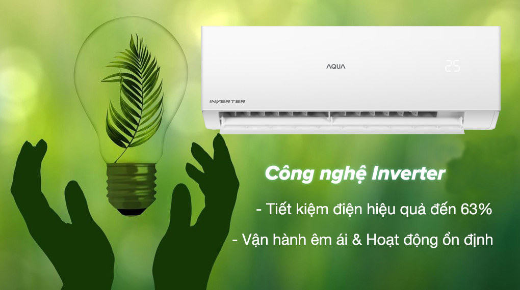 Máy lạnh Aqua Inverter 2 HP AQA-RV18QA - Tiết kiệm điện