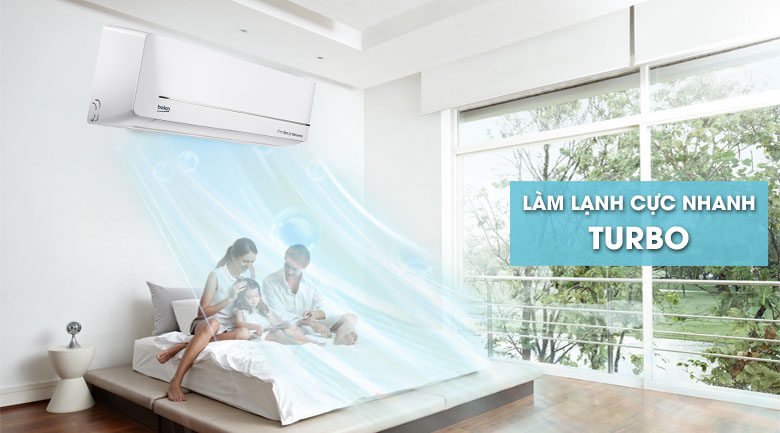 Làm lạnh nhanh - Máy lạnh Beko Inverter 1 HP RSVC09VS