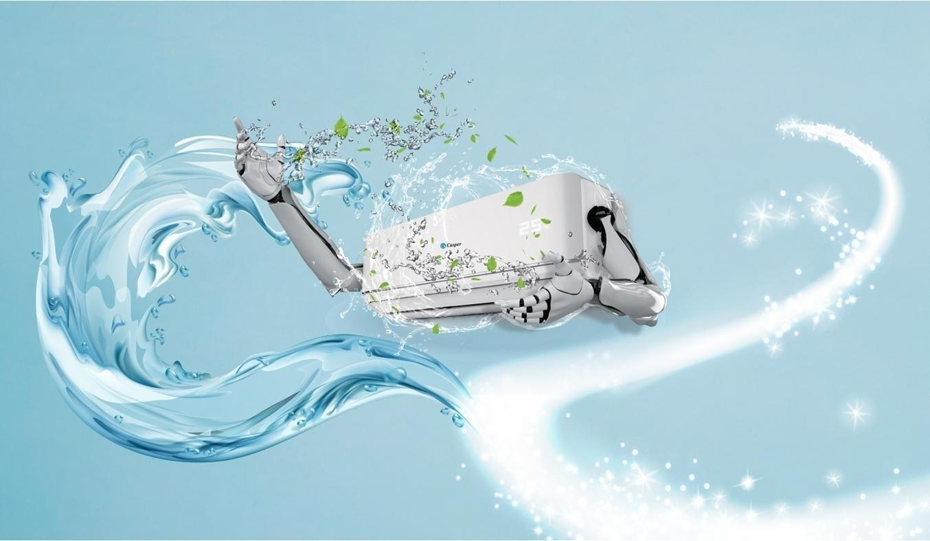 Máy lạnh Casper Inverter 1.5 HP GC-12IS33 chế độ i-clean tự làm sạch