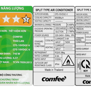 Máy lạnh Comfee Inverter 1 HP CFS-10VDGF-V 6