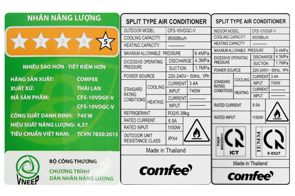 Máy lạnh Comfee Inverter 1 HP CFS-10VDGF-V 6