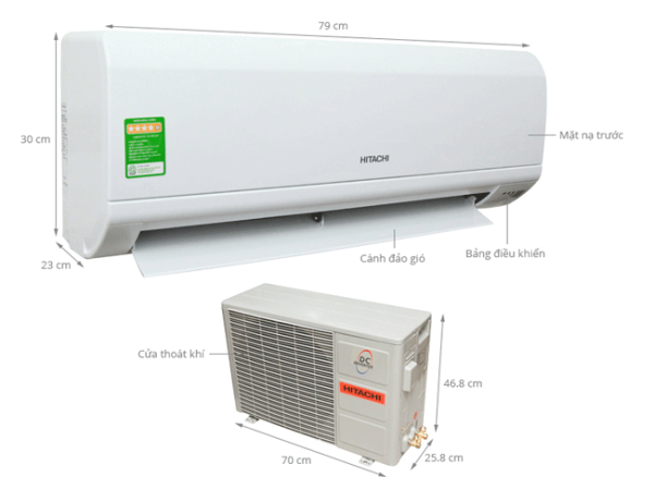 Máy lạnh Hitachi Inverter 1.5 Hp RAS-SD13CD/RAC-SX13CD(W) 3