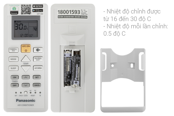 Máy lạnh Panasonic Inverter 1 HP CU/CS-PU9AKH-8 2