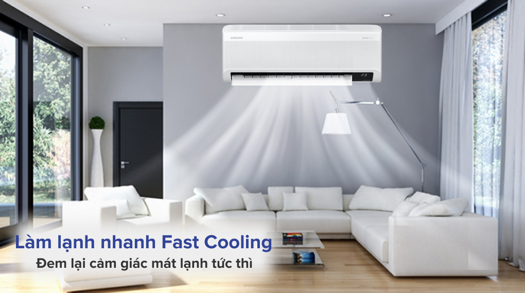 Máy lạnh Samsung Inverter 1.5 HP AR13CYHAAWKNSV - Công nghệ làm lạnh nhanh Fast Cooling