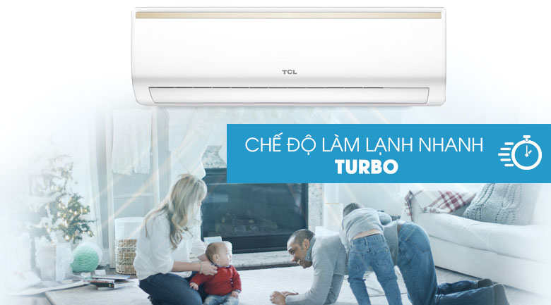 Làm lạnh nhanh - Máy lạnh TCL Inverter 1 HP TAC-10CSI/KE88N