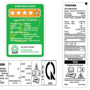 Máy lạnh Toshiba Inverter 1.5 HP RAS-H13Z1KCVG-V 3
