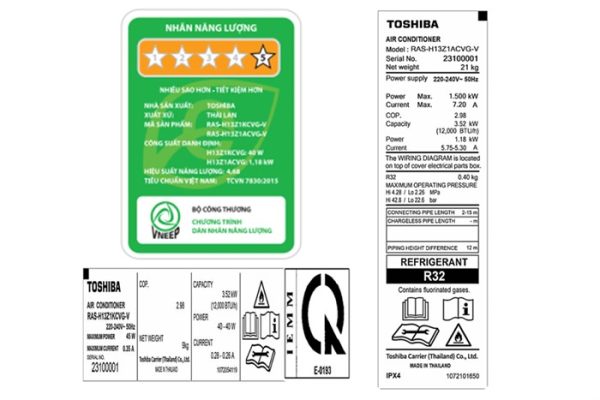 Máy lạnh Toshiba Inverter 1.5 HP RAS-H13Z1KCVG-V 3