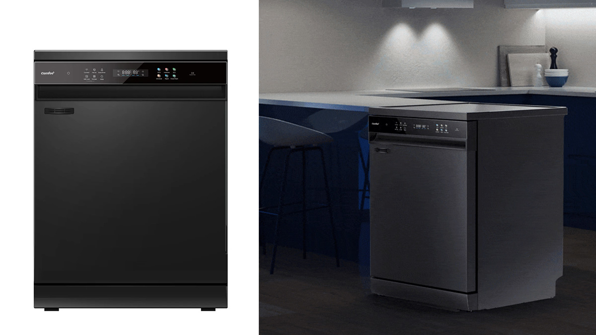 Máy rửa chén Comfee CDWEF1401HB-W-VN có thiết kế đơn giản sang trọng