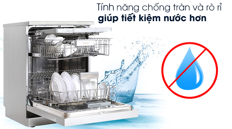 Máy rửa chén độc lập Có Sấy Galanz W60B1A401M-AE5(SS) - Tính năng chống tràn và rò rỉ