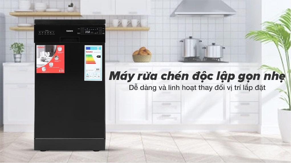 Máy rửa chén độc lập - Máy rửa chén Galanz W45A3A401S-0E1(B) 1850W