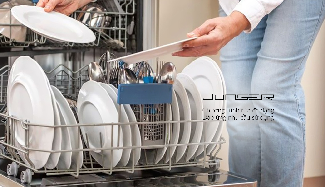 Máy rửa chén Junger DWJ-101 - Chương trình rửa đa dạng, đáp ứng mọi như cầu sử dụng