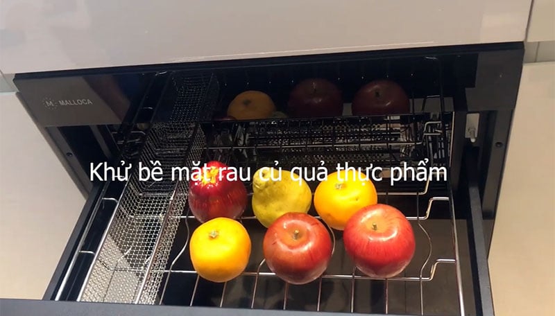 Máy sấy chén bát âm tủ kệ Malloca MSC-1005 - Hàng chính hãng