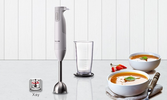 Máy xay sinh tố cầm tay Panasonic MX-GS1WRA - Thiết kế cầm tay nhỏ gọn