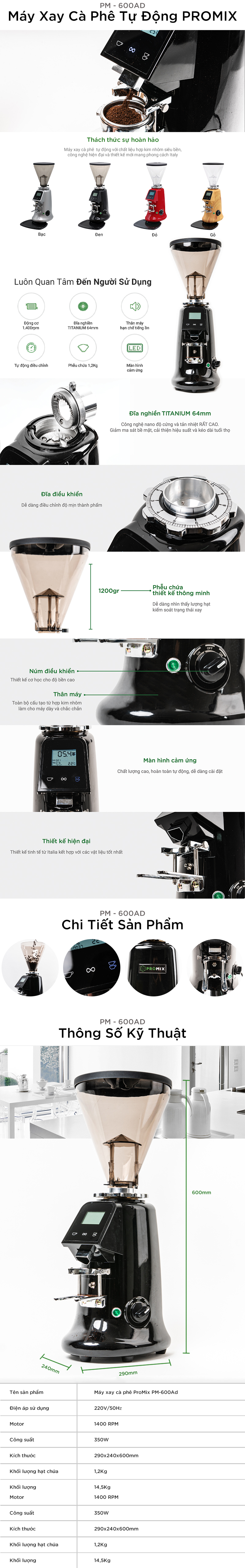 máy xay promix pm 600ad