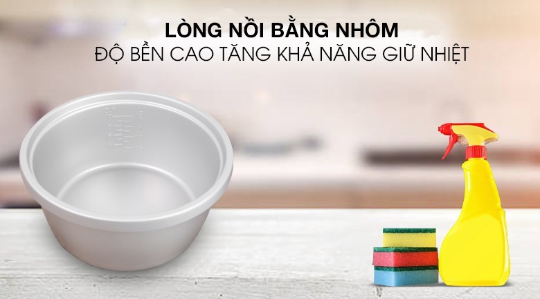 Nồi cơm điện Midea 1.8 lít MR-GM18SA - Chất liệu