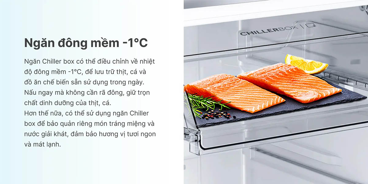 Ngăn đông mềm -1°C riêng biệt