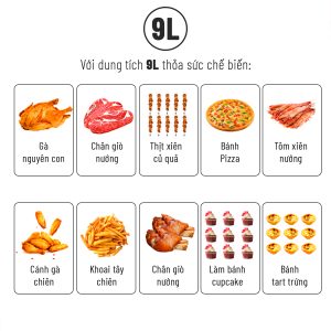 Nồi chiên không dầu Nagakawa NAG3303 16