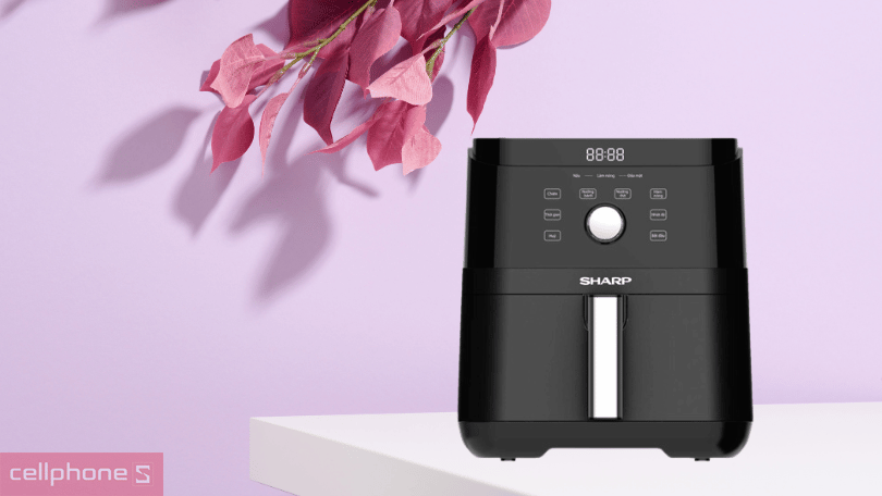 Đánh giá nồi chiên không dầu Sharp 6 lít KF-AF60EV-BK